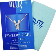 Blitz Jewelry Care Cloth Pre-Treated Cleaning Wipe for Gold, Silver, & 1-Pack