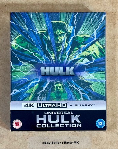 HULK & THE INCREDIBLE HULK - UK EXCLUSIVE 4K + BLU RAY STEELBOOK SET (READ) - Picture 2 of 21
