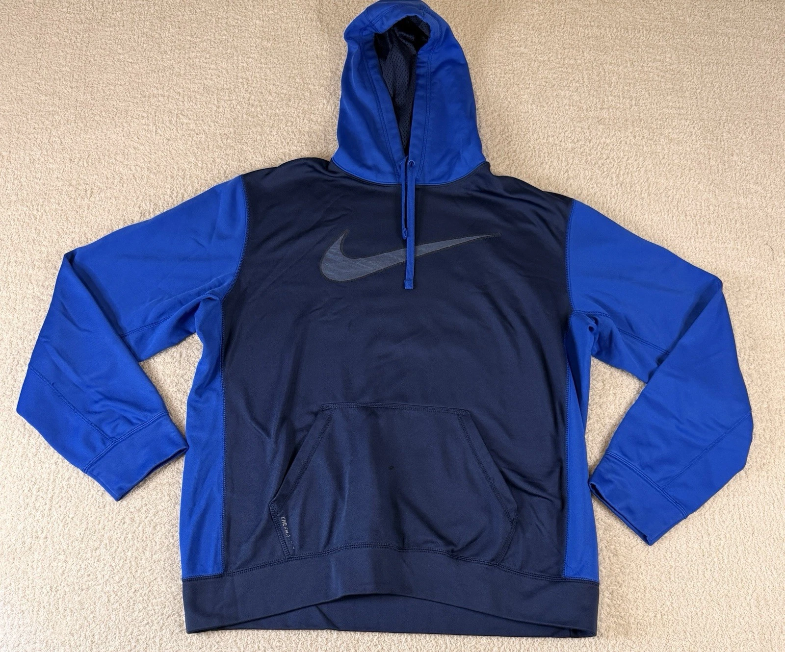 Nike Men's Therma-fit Pullover Hoodie, Size Large, Blue