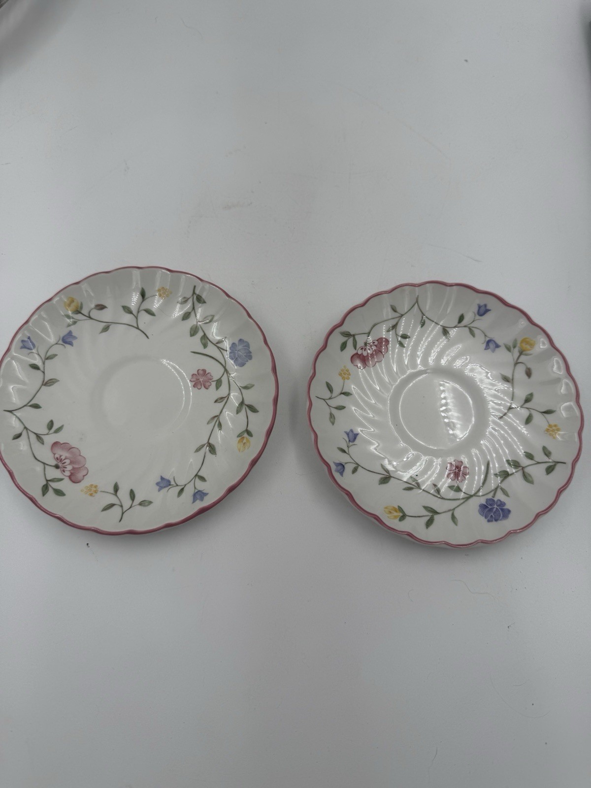 2 Johnson Bros Made In England Summer Chintz  Saucers, Floral