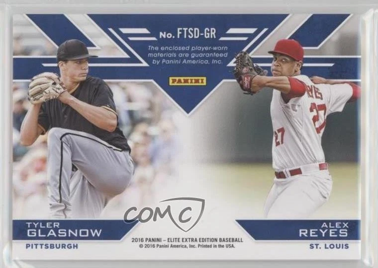 2016 Panini Elite Extra Edition /299 Alex Reyes Tyler Glasnow #FTSD-GR - Image 2 of 2
