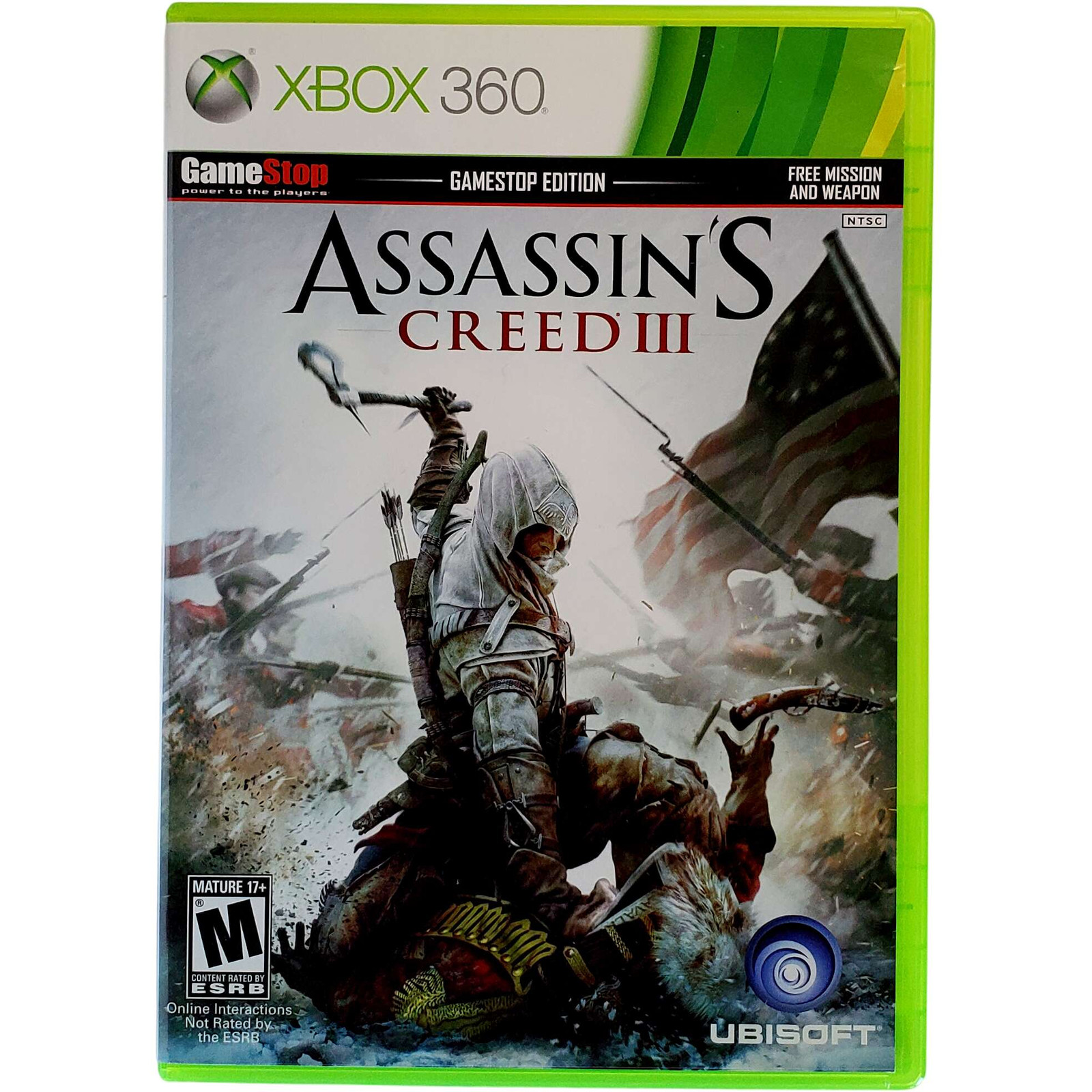 Assassin's Creed III Gamestop Edition - Microsoft Xbox 360 3 Pristine