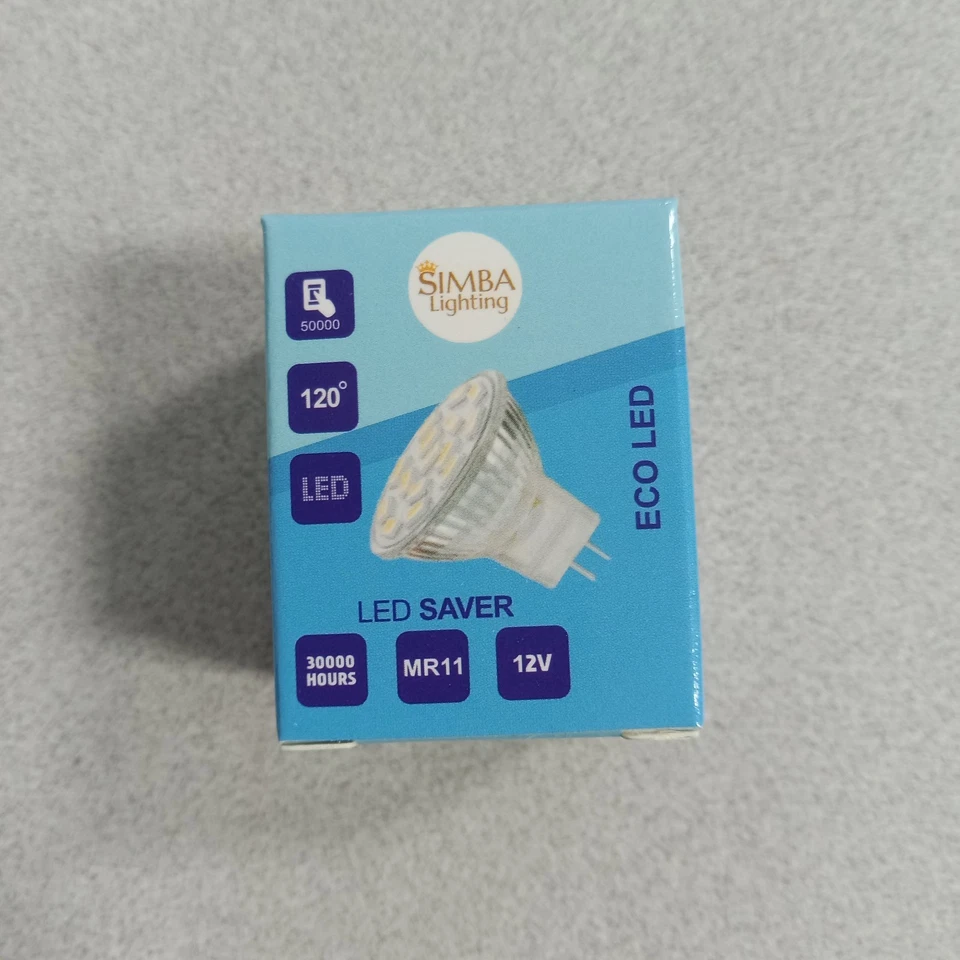 Simba Lighting MR-11  12v 3W 240 Lumen 3000k Brand NEW in Box 3 Packs! - Image 2 of 4