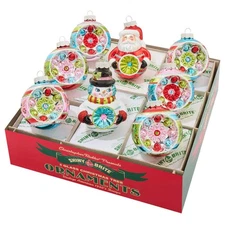 Festive Fete Figures And Reflector Rounds Set of 8