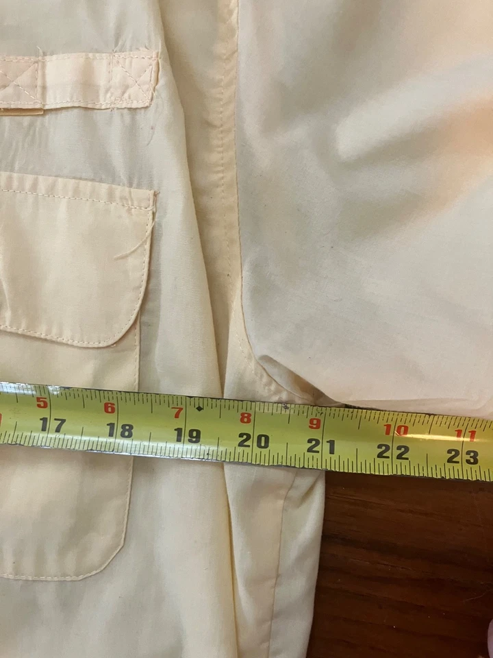 Haband Travelers men's yellow pearl snap short sleeve shirt large - Image 3 of 4