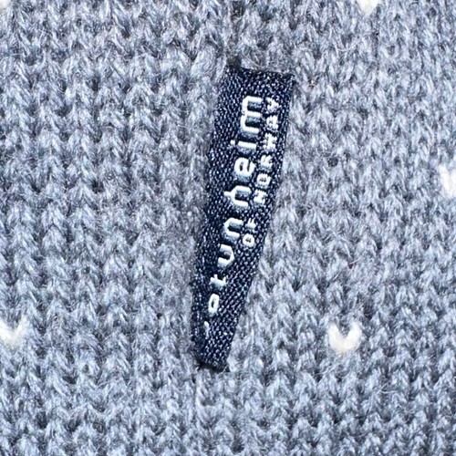Jotunheim of Norway Kids Grey Fisherman Fair Isle Chunky Wool Sweater Size 14 - Picture 7 of 12