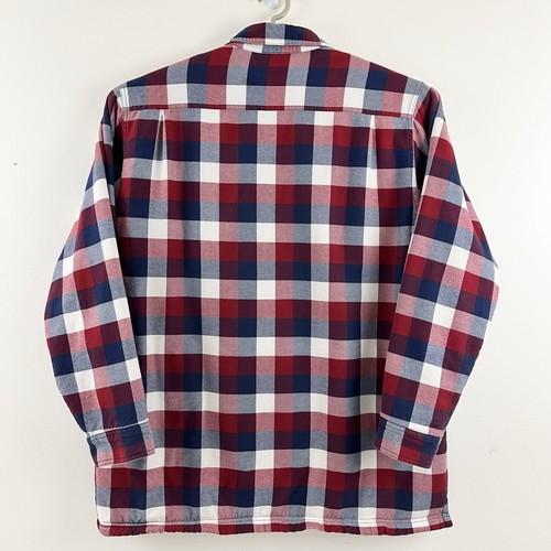 LL Bean Vellón Forrado Franela Camisa Chaqueta Para Hombres XLT Rojo Blanco Azul Cazadora 252749 - Imagen 3 de 8