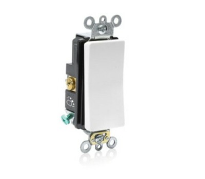 Leviton A5621-2W, 20A, antimicrobial (kill virus), quiet Decora Plus Rocker