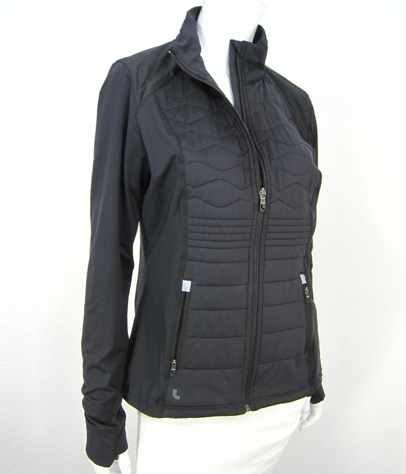 Lolë Manga Larga ACTIVE WEAR TOP CUELLO FALSO TALLA L GRANDE NEGRO CREMALLERA COMPLETA  Foto 4 de 4