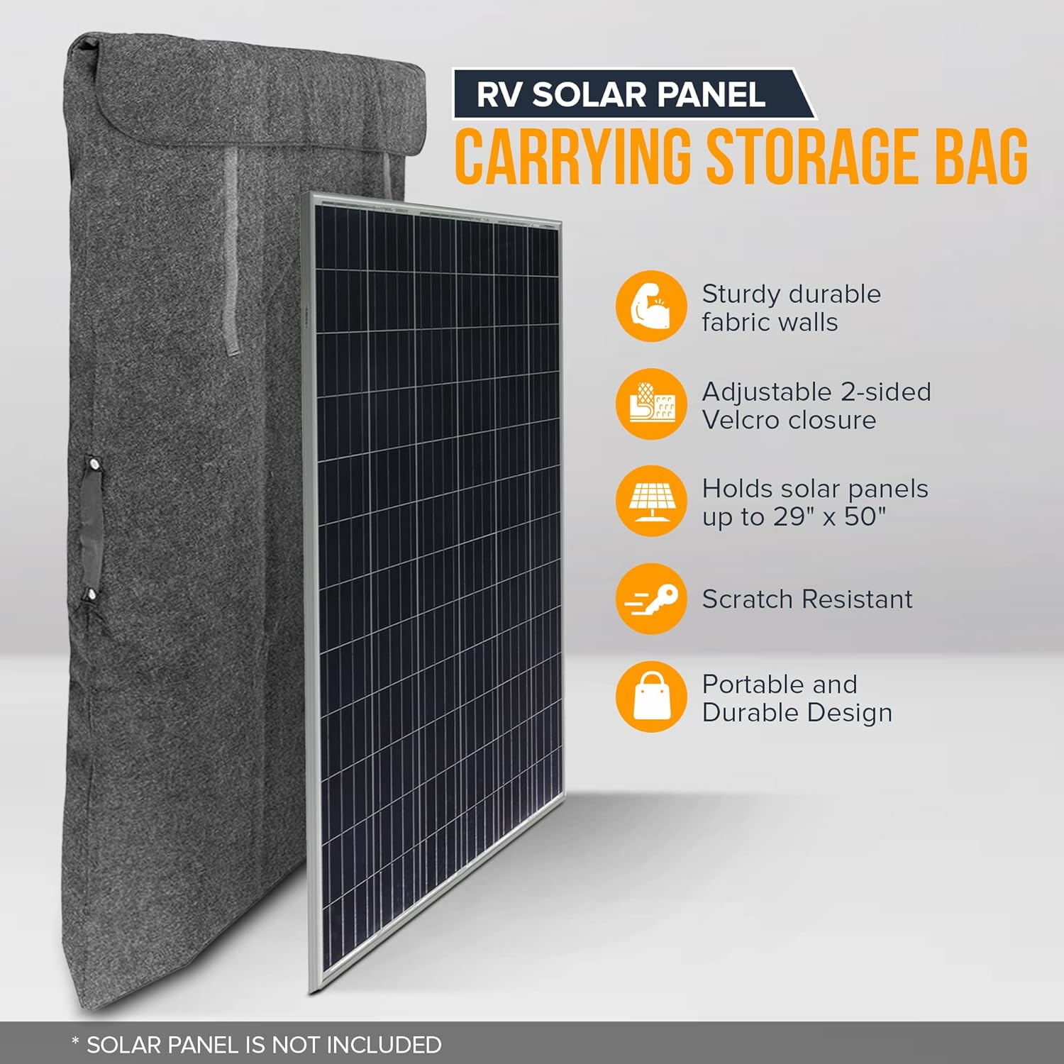 RV Solar Panel Case Carrying Storage Bag for Jackery Solar Saga 100w