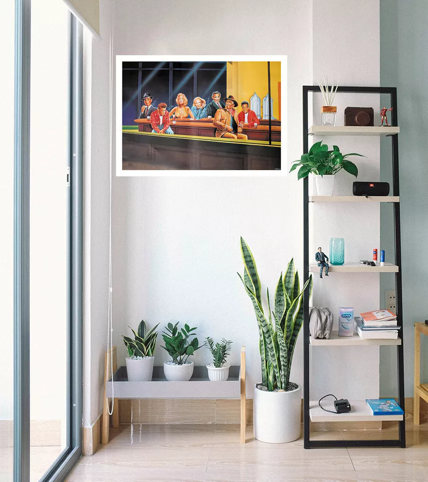 Hollywood Legends - Poster / Print (Nighthawks / Hopper) - Image 3 of 4