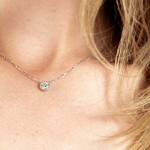 Hearts On FIre Liliana Milgrain Single Diamond Pendant HFPLILIANS00238W - Picture 3 of 3