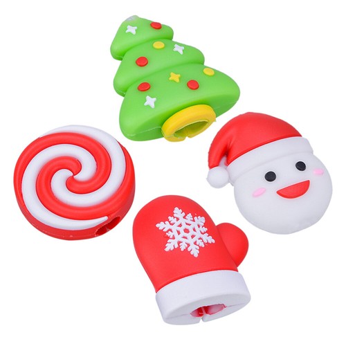 4 Pcs Data Cable Protective Sleeve Christmas Winder Saver Chrsitmas Protector - 第 6/12 張圖片