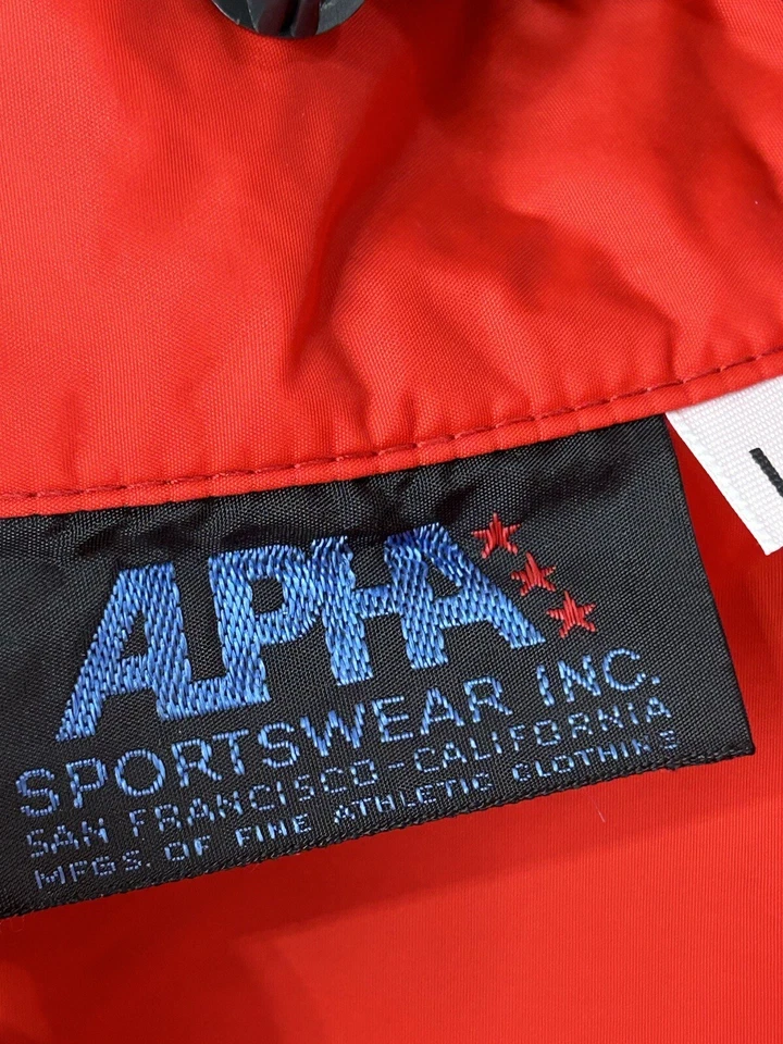 Vintage Nylon Red Jacket San Francisco APHA Large Trolley - Image 4 of 4