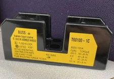 Bussmann T60100-1C Class T Fuse Block 1P, 600V, 100A, 200kAIC, 2/0 AWG