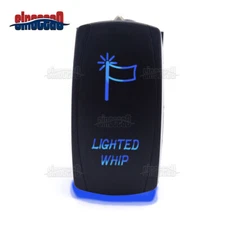 Laser Blue LIGHT FLAG WHIP Rocker Toggle Switch For Arctic Cat Prowler Wildcat