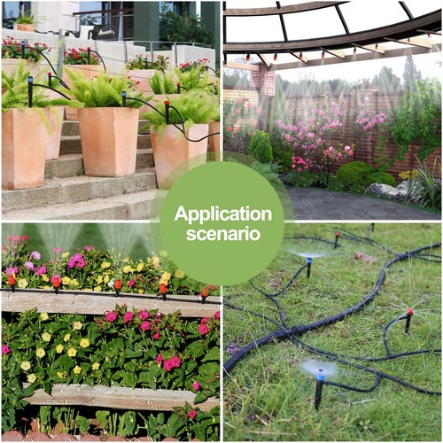 Drip Irrigation Kit 169ft Greenhouse Watering System 1/4 Inch Automatic Patio Mi - Picture 7 of 7