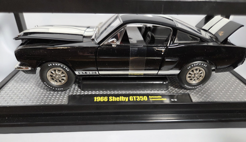 M2 Machines, Carroll Shelby 1966 Ford Mustang GT350S, Black 1:24 Scale Diecast - Picture 4 of 11