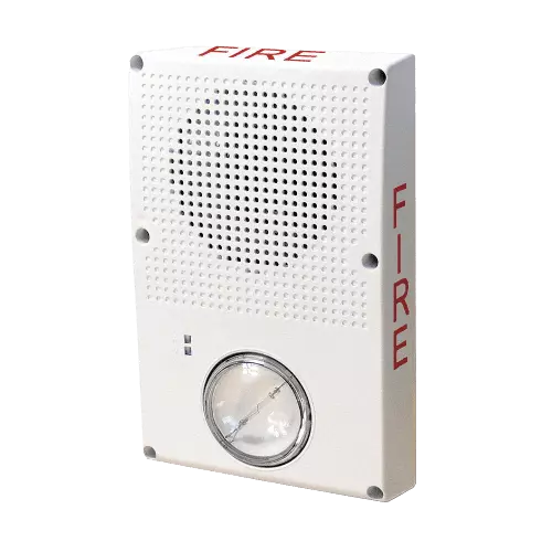 Edwards WG4WF-HVMHC Horn-Strobe, Bianco, "FIRE", Lente Trasparente - Foto 1 di 3