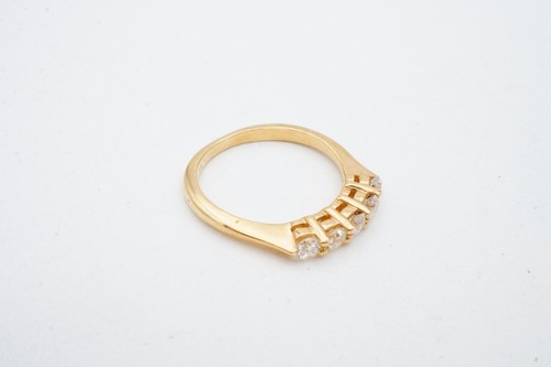 14k Yellow Gold 0.40 CTW Diamond Ring Size 5 - 第 5/10 張圖片