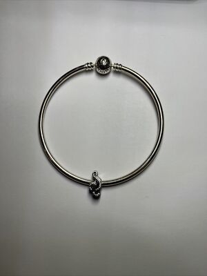 Damen Pandora Armreif Armband Sterling 925 Silber mit Musik Note Charm