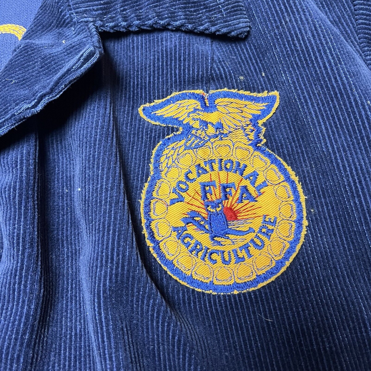Vintage 60s FFA Corduroy Farmers Chainstitch Jacket Size 40
