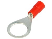 5X Bm 00143 Ringkabelschuh M10 Ø: 10,4Mm 0,25-1,5Mm2 Klemmverbindung Rot Bm Grou