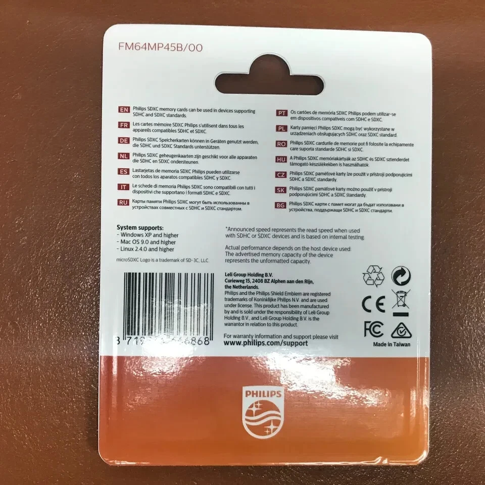 NEW Philips 64 GB Micro SD Memory Card Ultra Speed Class 10 SDHC SD Adapter SDXC - Image 2 of 2