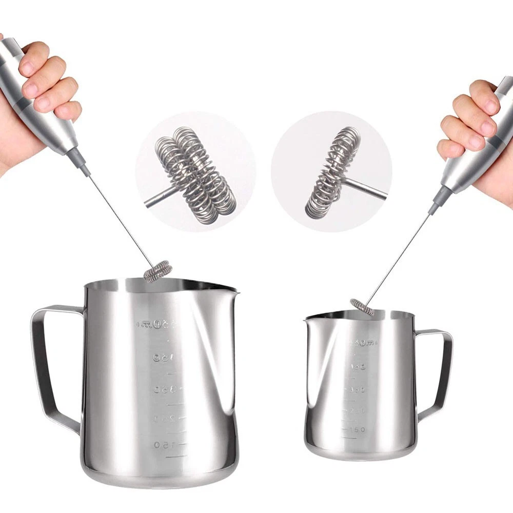 Milk Frother Set Mixer Stirrer Eggbeater Handheld Kitchen Cafe Electric
