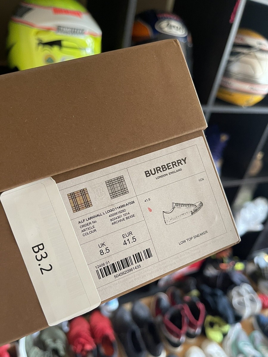 Burberry Canvas Sneakers Women's UK 8.5 EU41.5 (US 11.5