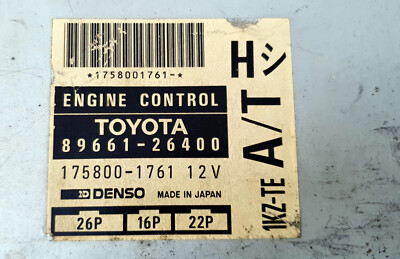 Toyota Hiace KZH100G 89661-26400 1KZ-TE A/T Ecu Ecm oem jdm used 