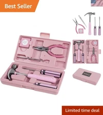 Tool Set Kit Box Pink For Women Ladies Girl Hand Tools Hammer Pliers Screwdriver