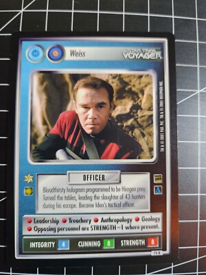 Star Trek CCG Decipher STCCG: Holodeck Adventures Weiss Federation 74R Dual AI