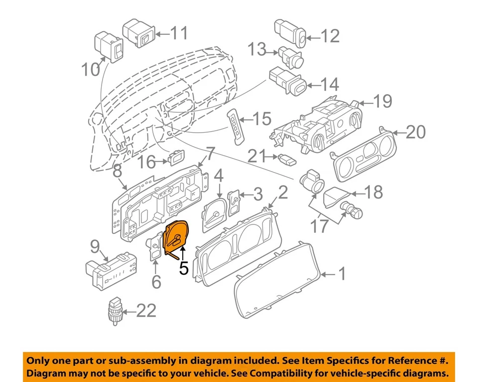 Medidor de velocímetro usado se adapta a: Mitsubishi Montero 1998 solo cabezal deportivo grado A Foto 3 de 4