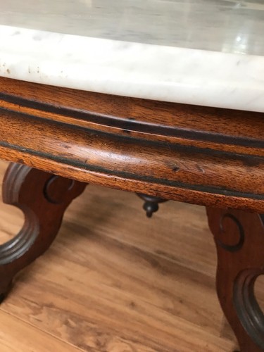Antique Coffee Tabe On Casters - Picture 7 of 10