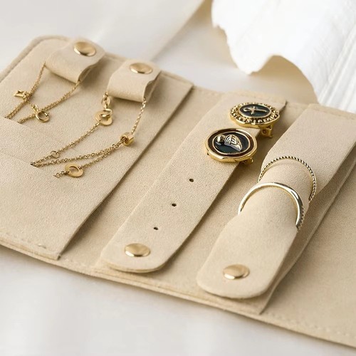 Portable Packing Pouches for Necklaces Lightweight Jewelry Case Bag Girls - Picture 3 of 17