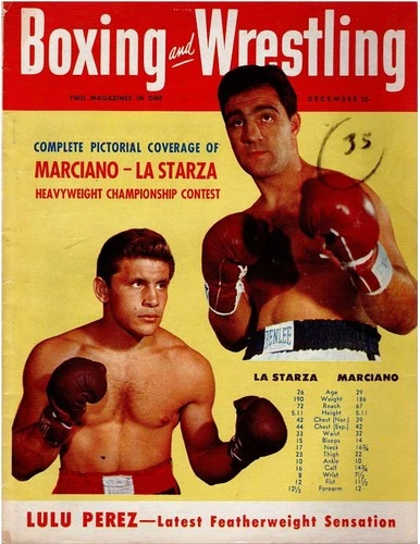 ヴィンテージ ボクシング&レスリング 雑誌 1953年 5 個セット | マルシアーノ・ラ・スターザ・ムーア - 画像17/19