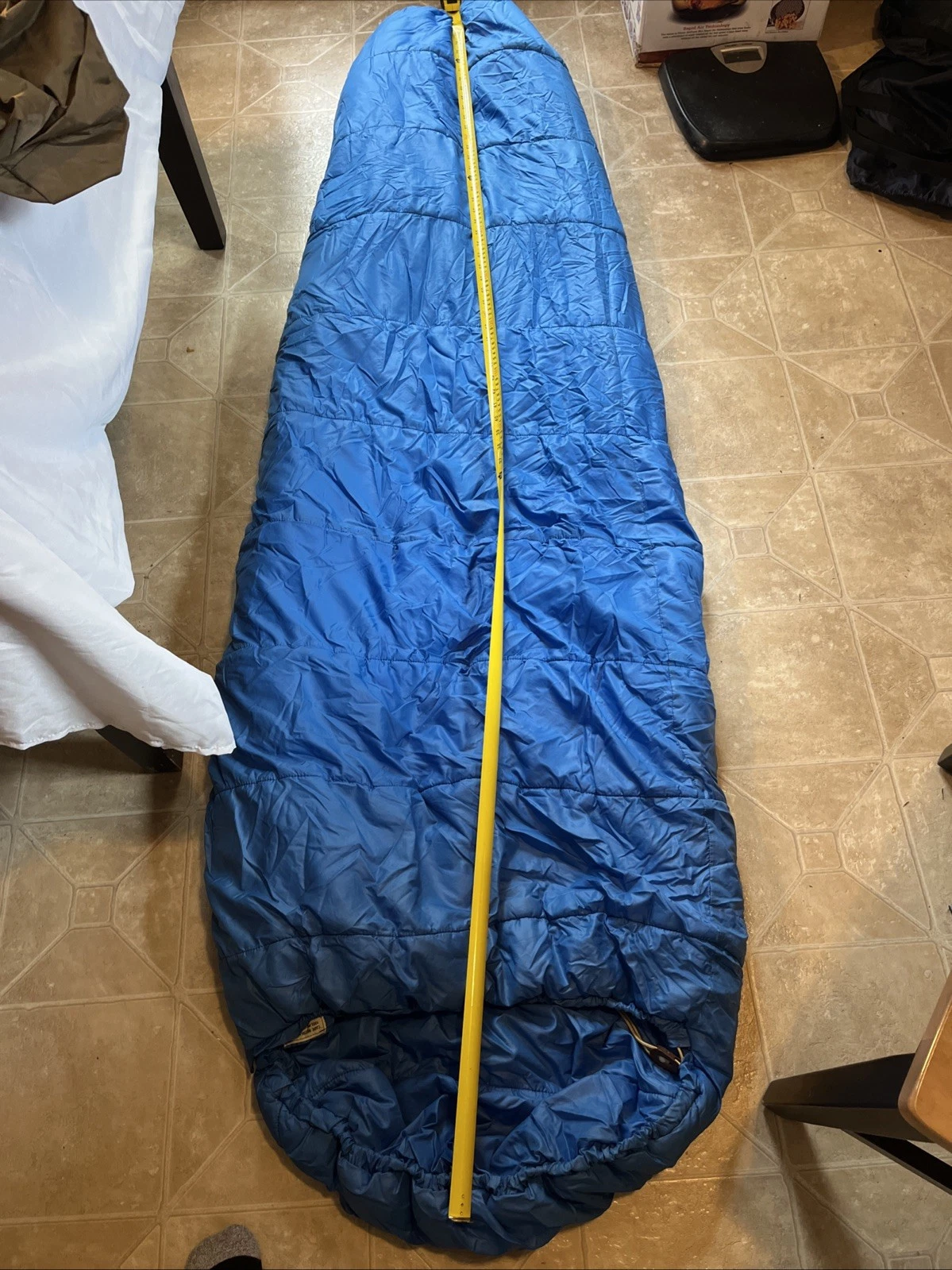 North Face Poly Mummy Sleeping Bag Made in USA 80”X 26” Vintage Brown Label