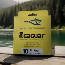 Seaguar Invizx 10 Lb Fluorocarbon 200 Yd Spool Made In Japan Easy Cast