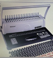 MAKEASY 21-Hole Comb Binding Machine, 450 Sheet, Paper Punch Binder/Starter Kit