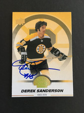 DEREK SANDERSON AUTO'D 2023/24 U.D. BOSTON BRUINS SERIES 1  GOLD CENTENIAL  RARE
