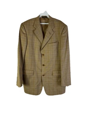 Brooks Brothers Blazer Sport Coat Golden Fleece Wool Houndstooth Plaid Jacket 42