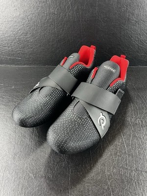 Peloton Altos Hook & Loop Strap Black Cycling Shoes Men s Size 13 W/Cleats