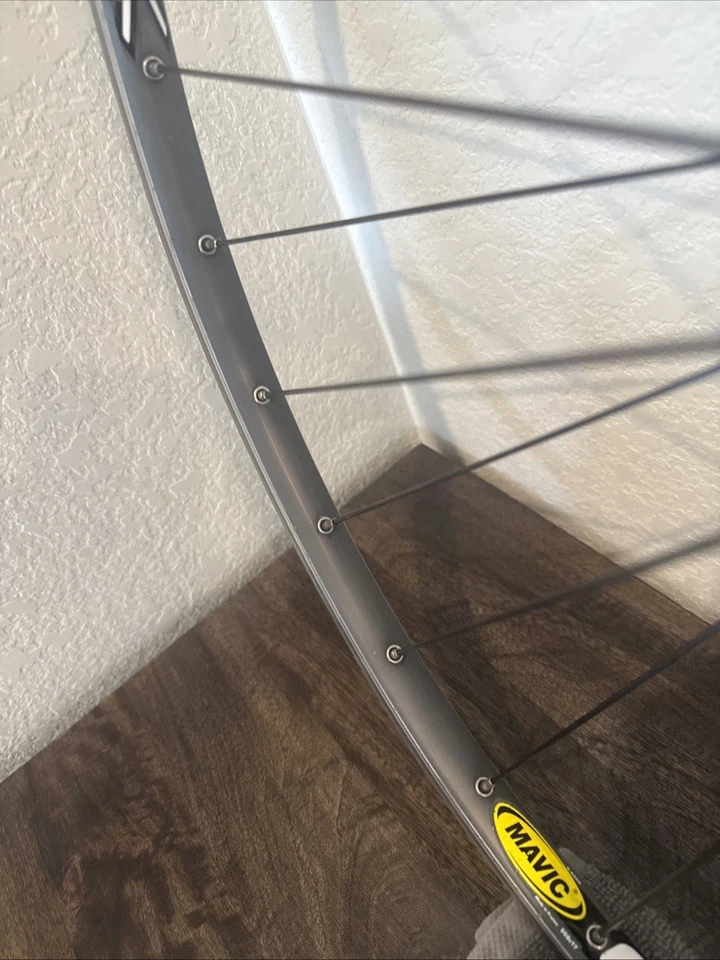 Juego de ruedas vintage Mavic Cross Link Rim Brake años 90 "26 MTB Foto 3 de 4