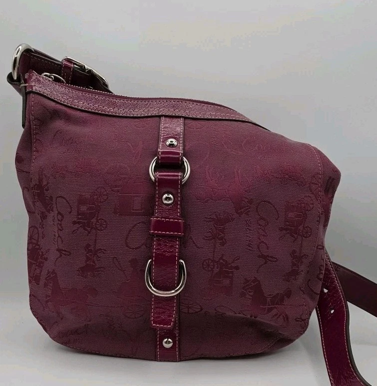 Bolso Bandolera COACH F14036 Chelsea Ciruela Caballo y Carruaje y Monedero Foto 2 de 4