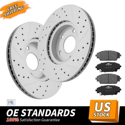 295mm Front Disc Rotors Ceramic Brake Pads for 14 - 18 Mazda 3 Sport Japan Built