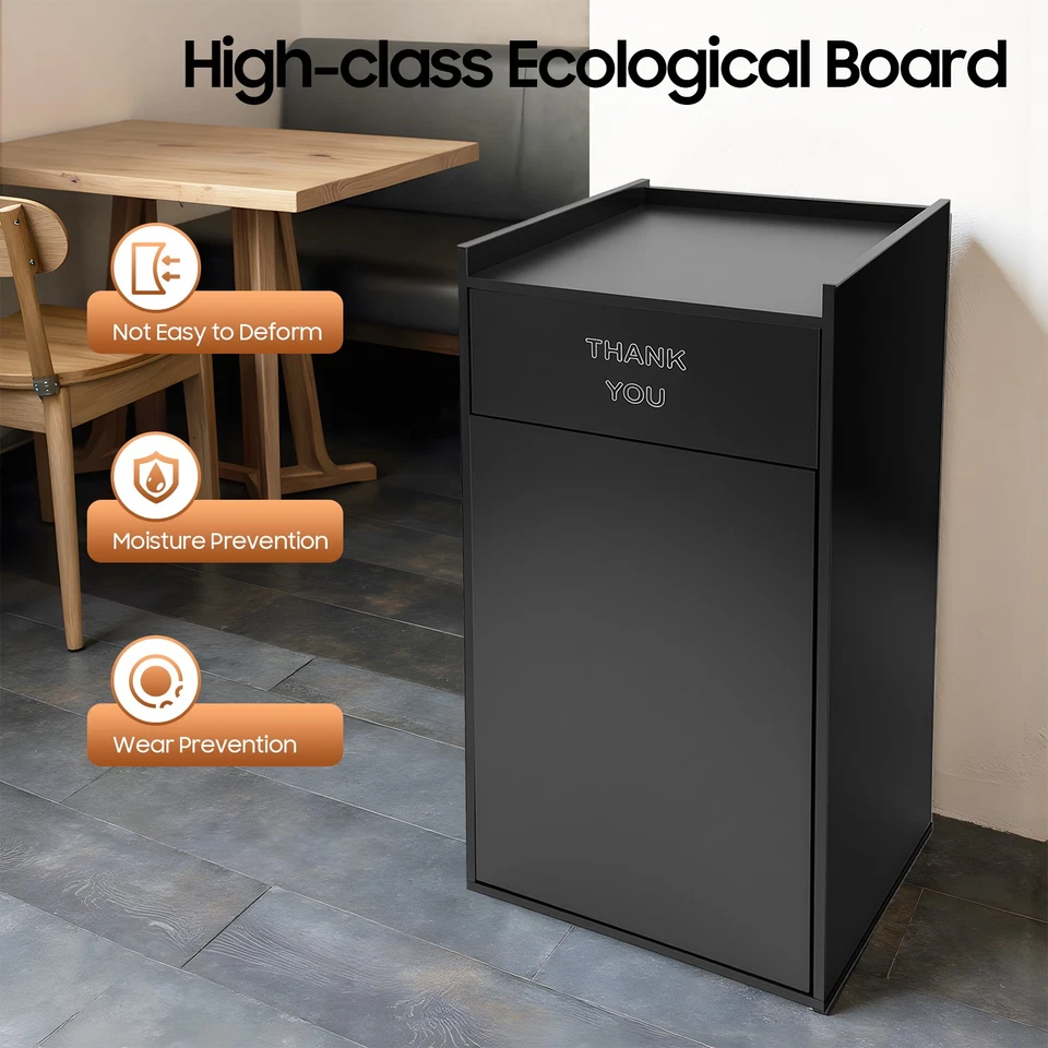 Gabinete de cubo de basura comercial de 30 L/120 Qt para restaurante café Foto 3 de 4