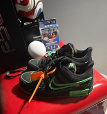 Nike Black/Green Low Top Lace-Up Mens Athleti...