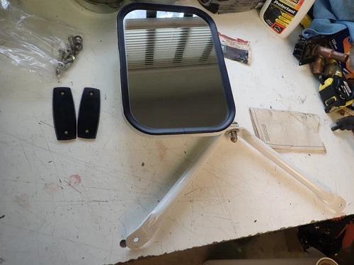 NOS 1974 1975 1976 1977 Chevrolet Pickup Below Eyeline Mirror GM # 994586 994264