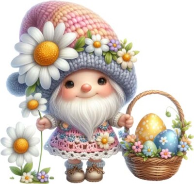 Ostern Gänseblümchen Blume Wichtel Ei Wand Schlafzimmer Farbe Kinderzimmer Vinyl Aufkleber Abziehbild